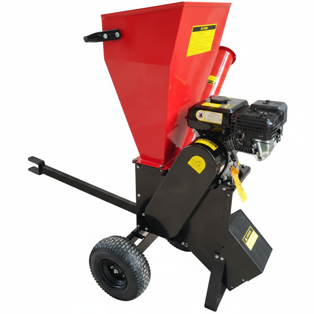 Broyeur tractable - Vue 3/4 arrière