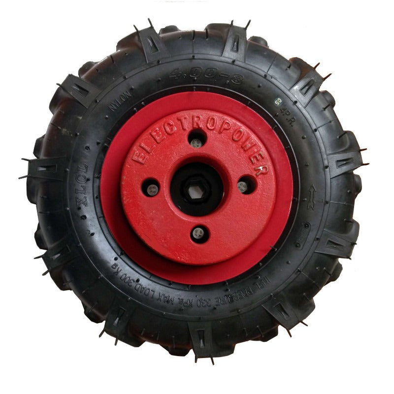 Jeu de roues agraires 5.00-8 avec masses 10 kg pour motoculteur MEP-RM508