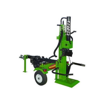 Fendeur de bûches thermique tractable GREENWOOD GW-F22TEC 22 Tonnes Loncin 6,5 CV