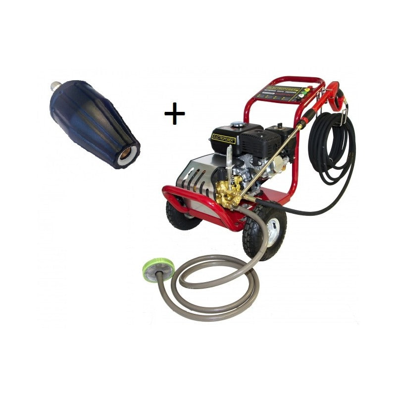 Pack Nettoyeur Haute Pression ELECTROPOWER 7 CV avec Rotabuse TURBO