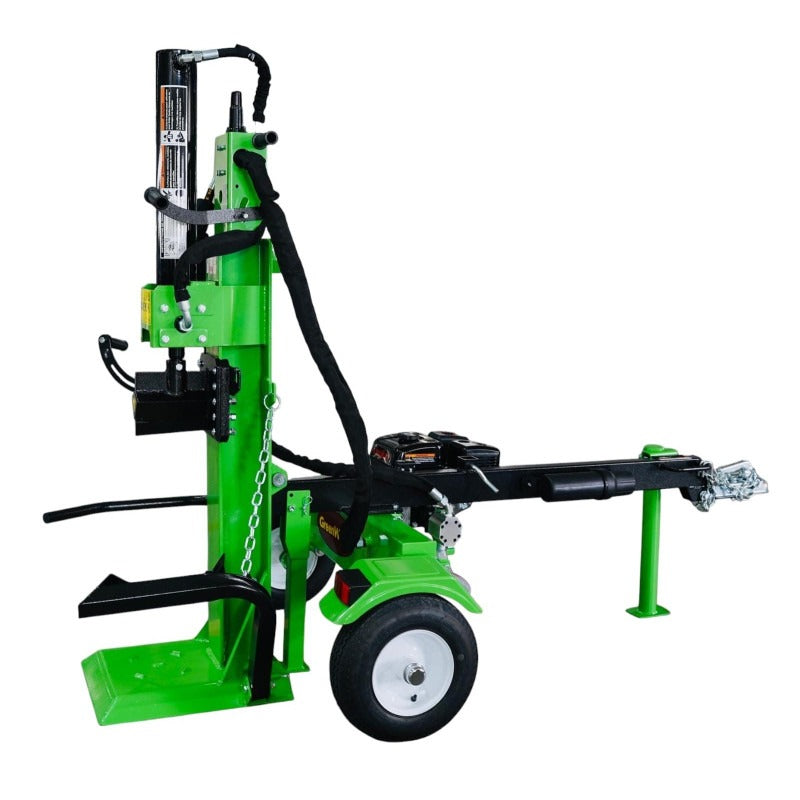 Fendeur de bûches thermique tractable GREENWOOD GW-F22TEC 22 Tonnes Loncin 6,5 CV