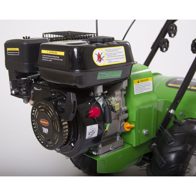 Motoculteur GREENWOOD GW-RT7 Rotovator 7 CV fraises arrière 50 cm