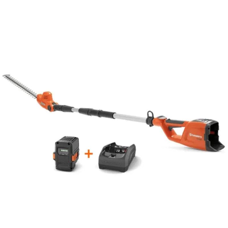 Pack taille-haie sur perche à batterie HUSQVARNA 120iTK4-H avec batterie et chargeur