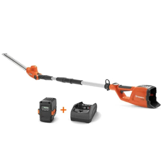 Pack taille-haie sur perche à batterie HUSQVARNA 120iTK4-H avec batterie et chargeur